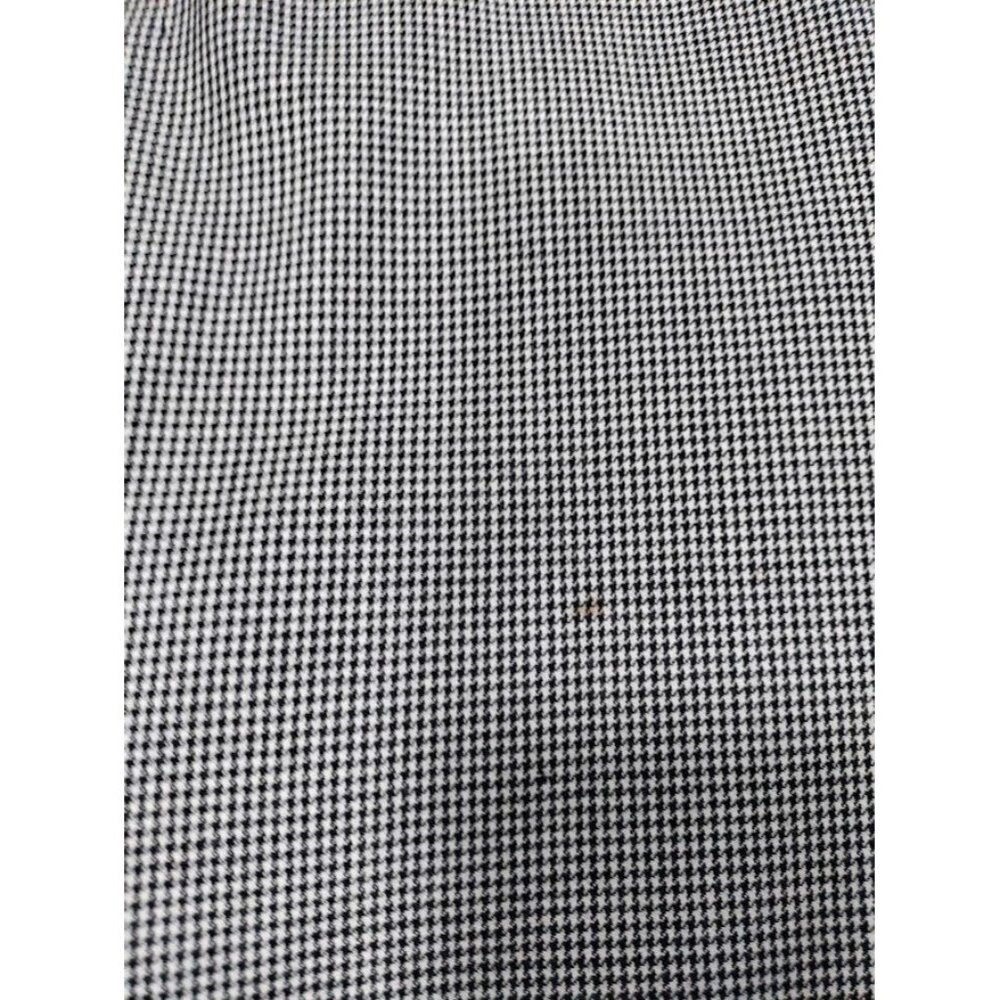 VTG Missoni Wool Long Sleeve Houndstooth Double Breasted Blazer White/Black 38 M - Picture 9 of 16